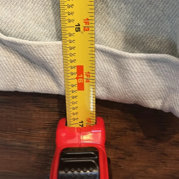 GB High Rise Elastic Waist Paper Bag Cuffed Light Wash Denim Shorts Size S - Picture 7 of 7